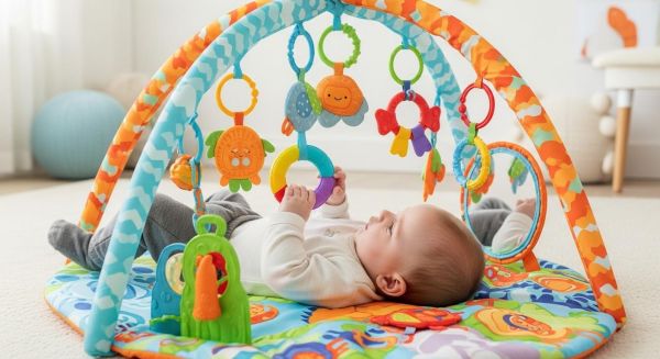 Faut-il choisir un tapis d'éveil bébé coloré pour stimuler l'éveil ?